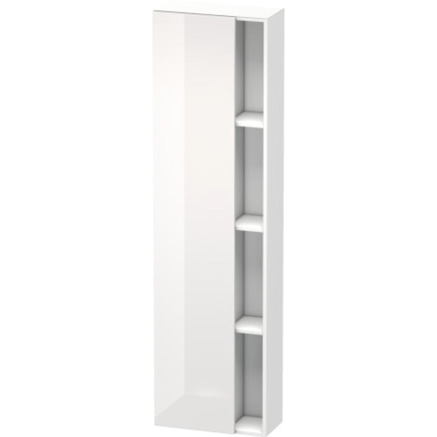 Duravit DuraStyle 20" x 71" x 9" Tall Cabinet With Left Hinge One Door in White High Gloss (DS1248L2218)