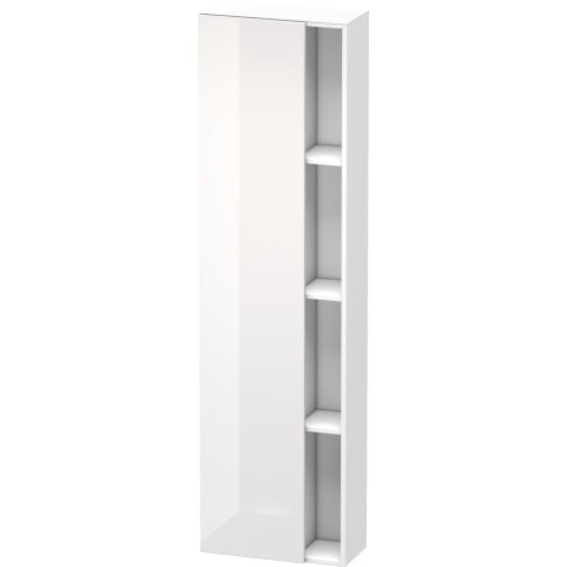 Duravit DuraStyle 20" x 71" x 9" Tall Cabinet With Left Hinge One Door in White High Gloss (DS1248L2218)