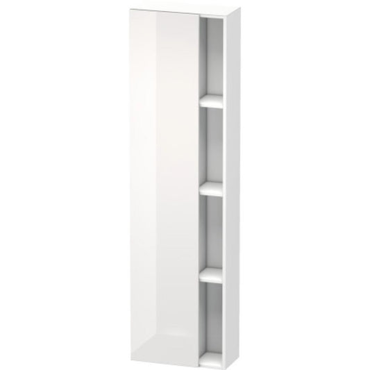 Duravit DuraStyle 20" x 71" x 9" Tall Cabinet With Left Hinge One Door in White High Gloss (DS1248L2218)