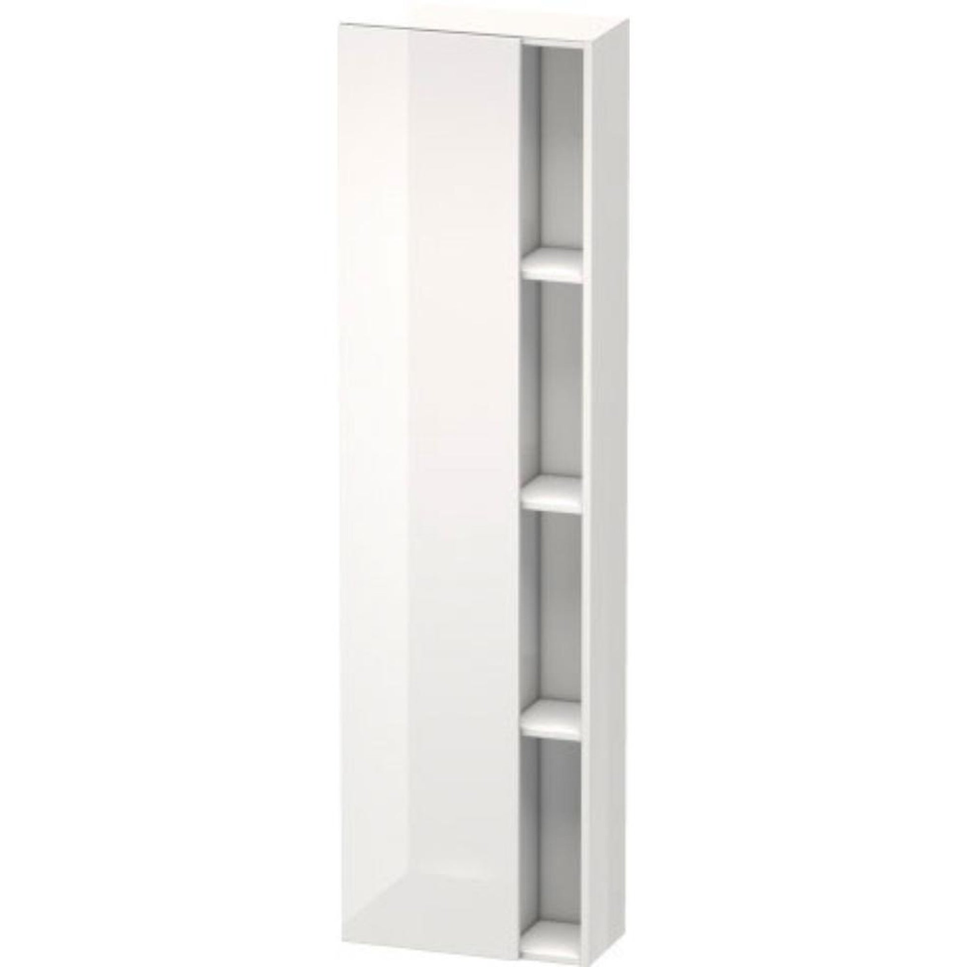 Duravit DuraStyle 20" x 71" x 9" Tall Cabinet With Left Hinge One Door in White High Gloss (DS1248L2222)