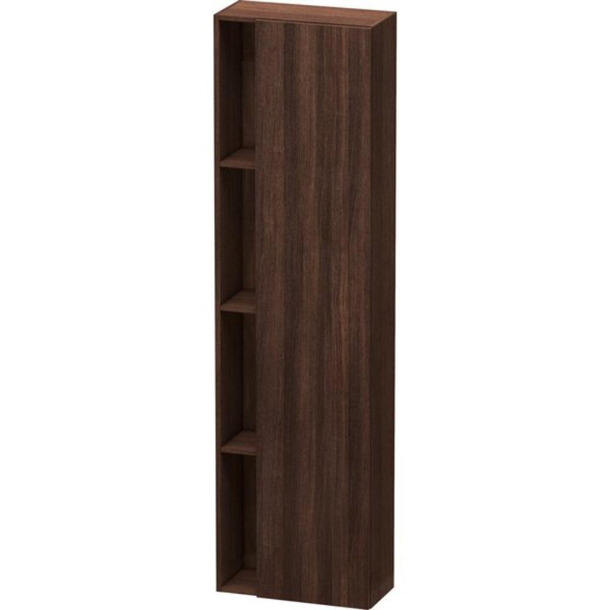 Duravit DuraStyle 20" x 71" x 9" Tall Cabinet With Right Hinge One Door in Chestnut Dark (DS1248R5353)