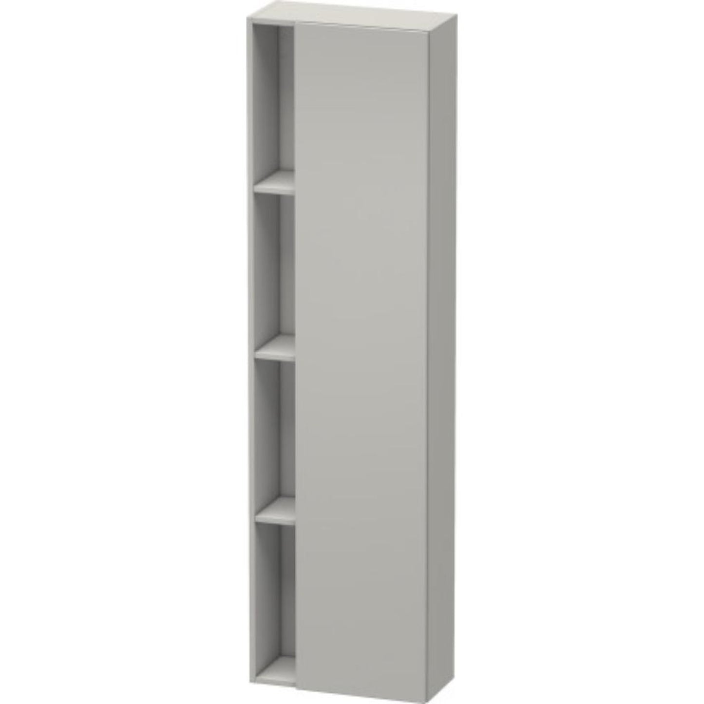 Duravit DuraStyle 20" x 71" x 9" Tall Cabinet With Right Hinge One Door in Concrete Grey Matt (DS1248R0707)
