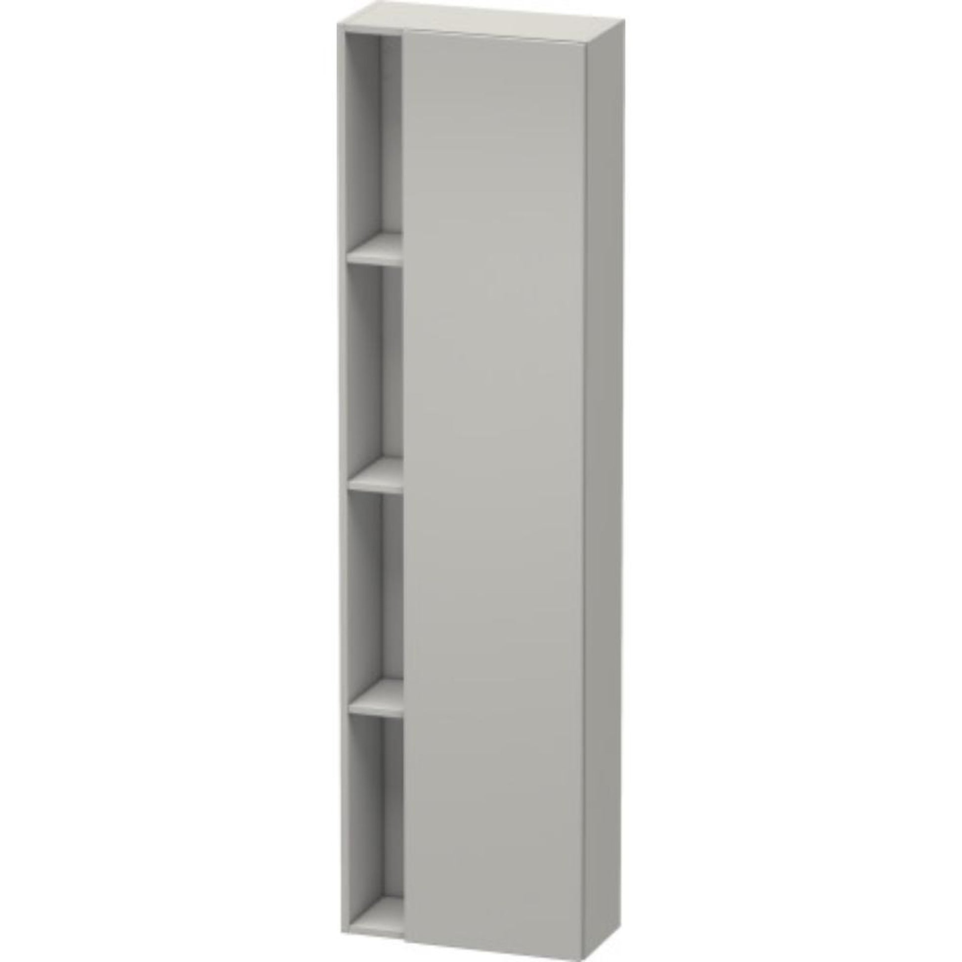 Duravit DuraStyle 20" x 71" x 9" Tall Cabinet With Right Hinge One Door in Concrete Grey Matt (DS1248R0707)