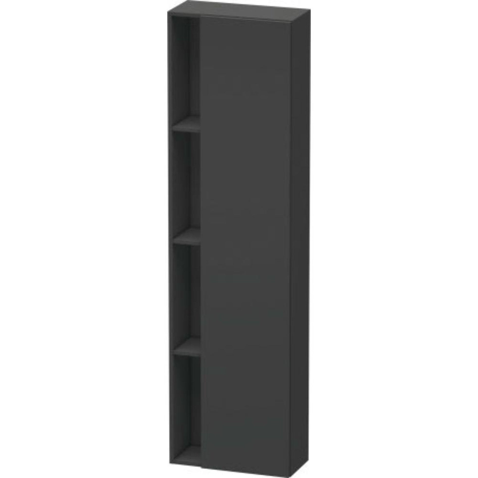 Duravit DuraStyle 20" x 71" x 9" Tall Cabinet With Right Hinge One Door in Graphite (DS1248R4949)