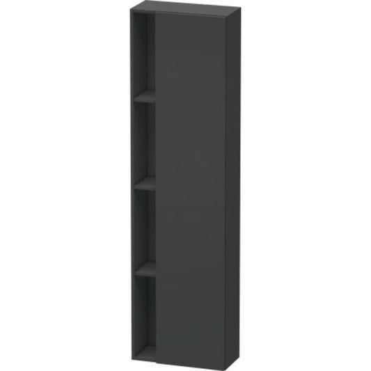 Duravit DuraStyle 20" x 71" x 9" Tall Cabinet With Right Hinge One Door in Graphite (DS1248R4949)