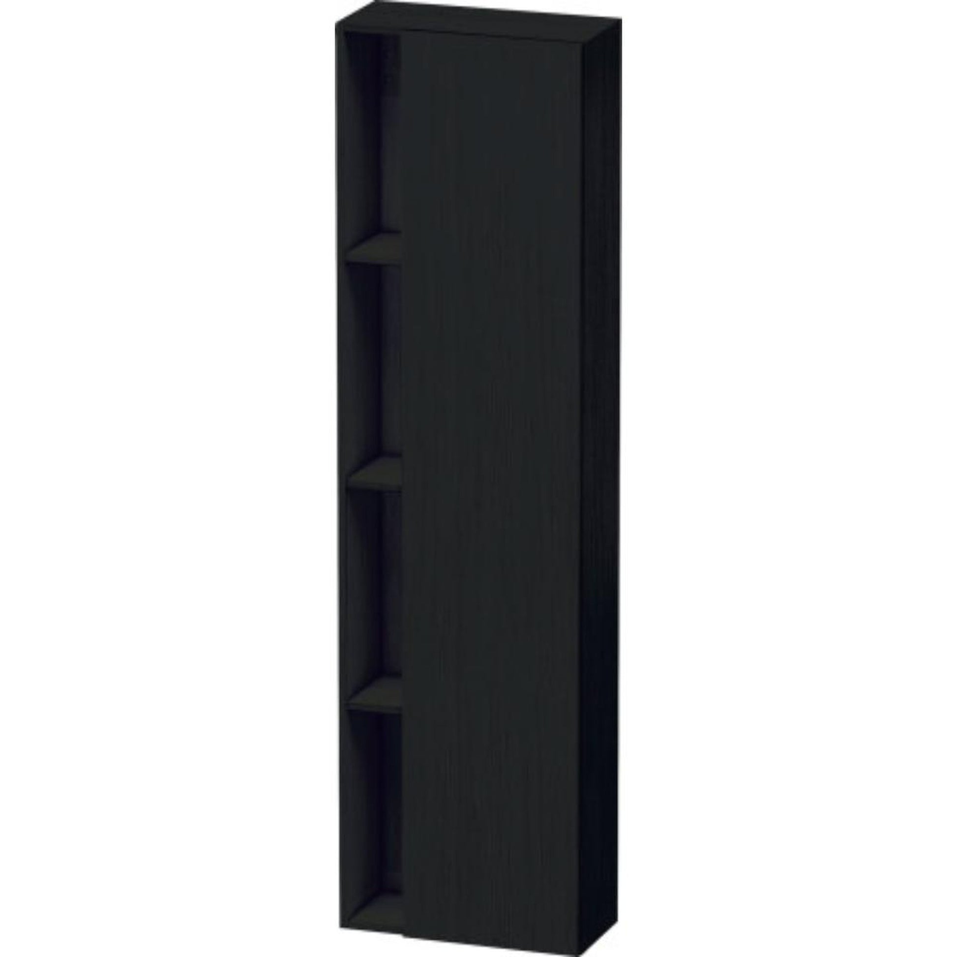 Duravit DuraStyle 20" x 71" x 9" Tall Cabinet With Right Hinge One Door in Oak Black (DS1248R1616)