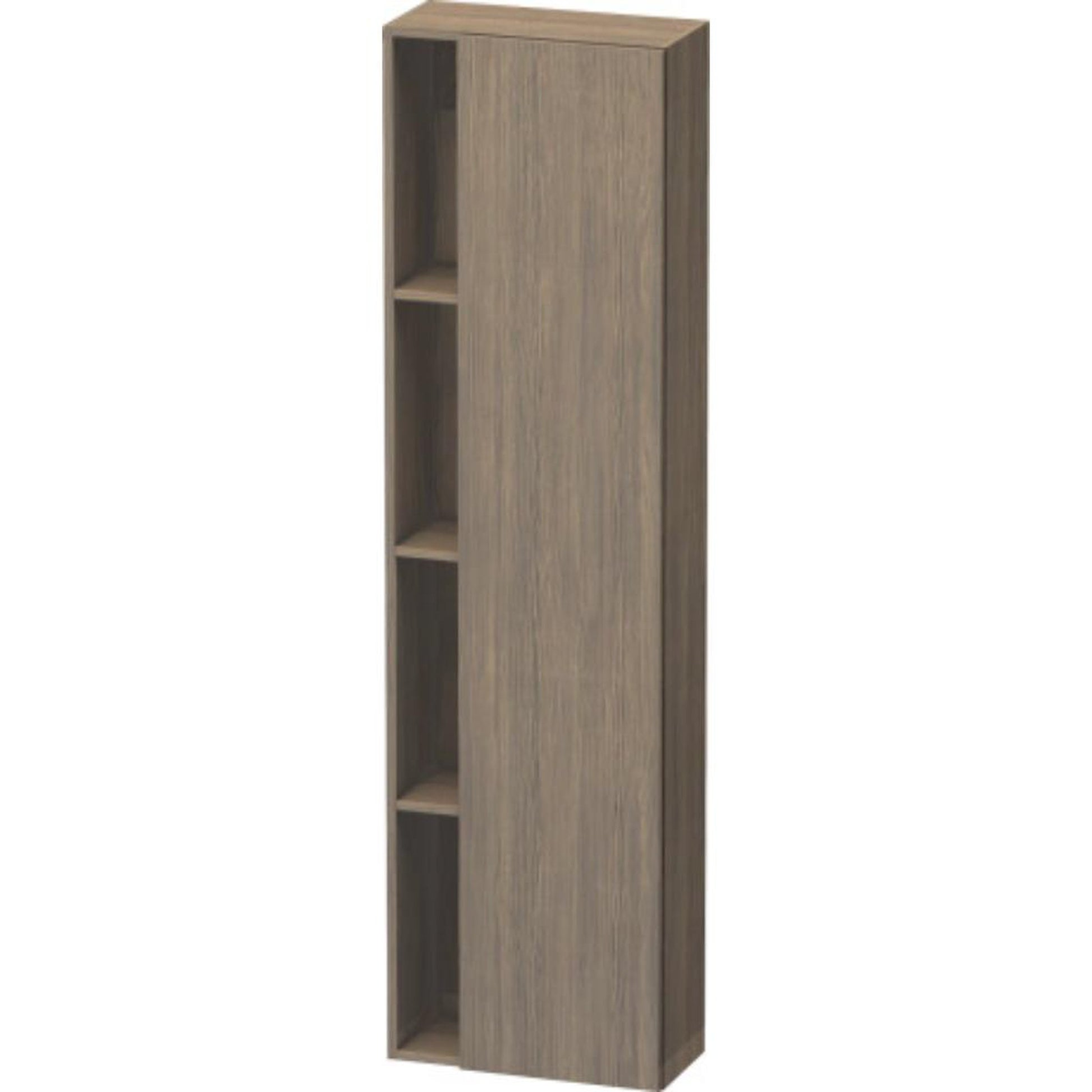 Duravit DuraStyle 20" x 71" x 9" Tall Cabinet With Right Hinge One Door in Oak Terra (DS1248R3535)