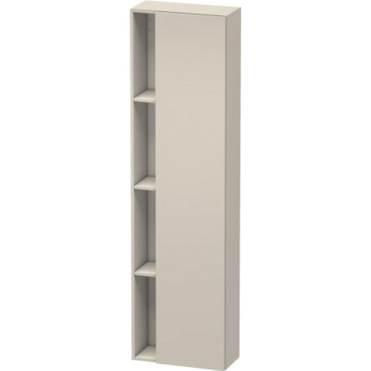 Duravit DuraStyle 20" x 71" x 9" Tall Cabinet With Right Hinge One Door in Taupe (DS1248R9191)