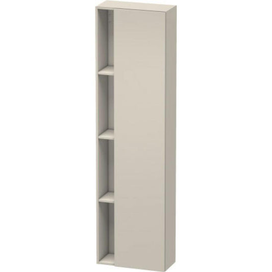 Duravit DuraStyle 20" x 71" x 9" Tall Cabinet With Right Hinge One Door in Taupe (DS1248R9191)