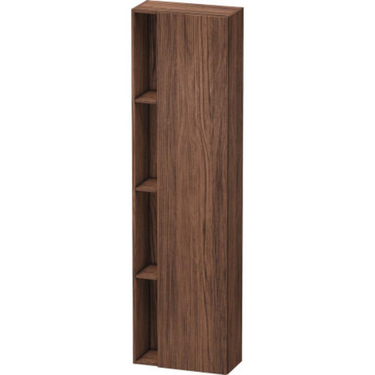 Duravit DuraStyle 20" x 71" x 9" Tall Cabinet With Right Hinge One Door in Walnut Dark (DS1248R2121)