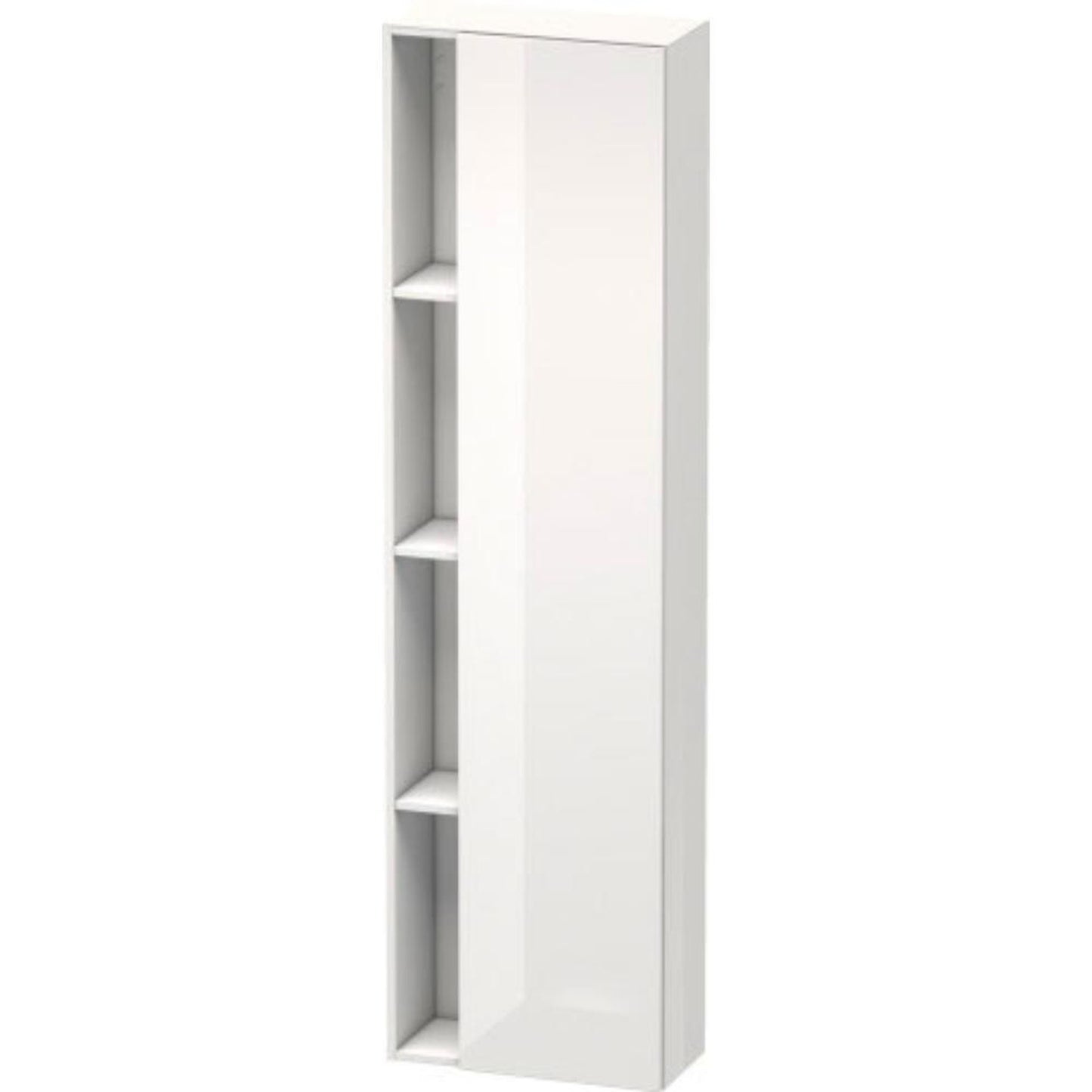 Duravit DuraStyle 20" x 71" x 9" Tall Cabinet With Right Hinge One Door in White High Gloss (DS1248R2222)
