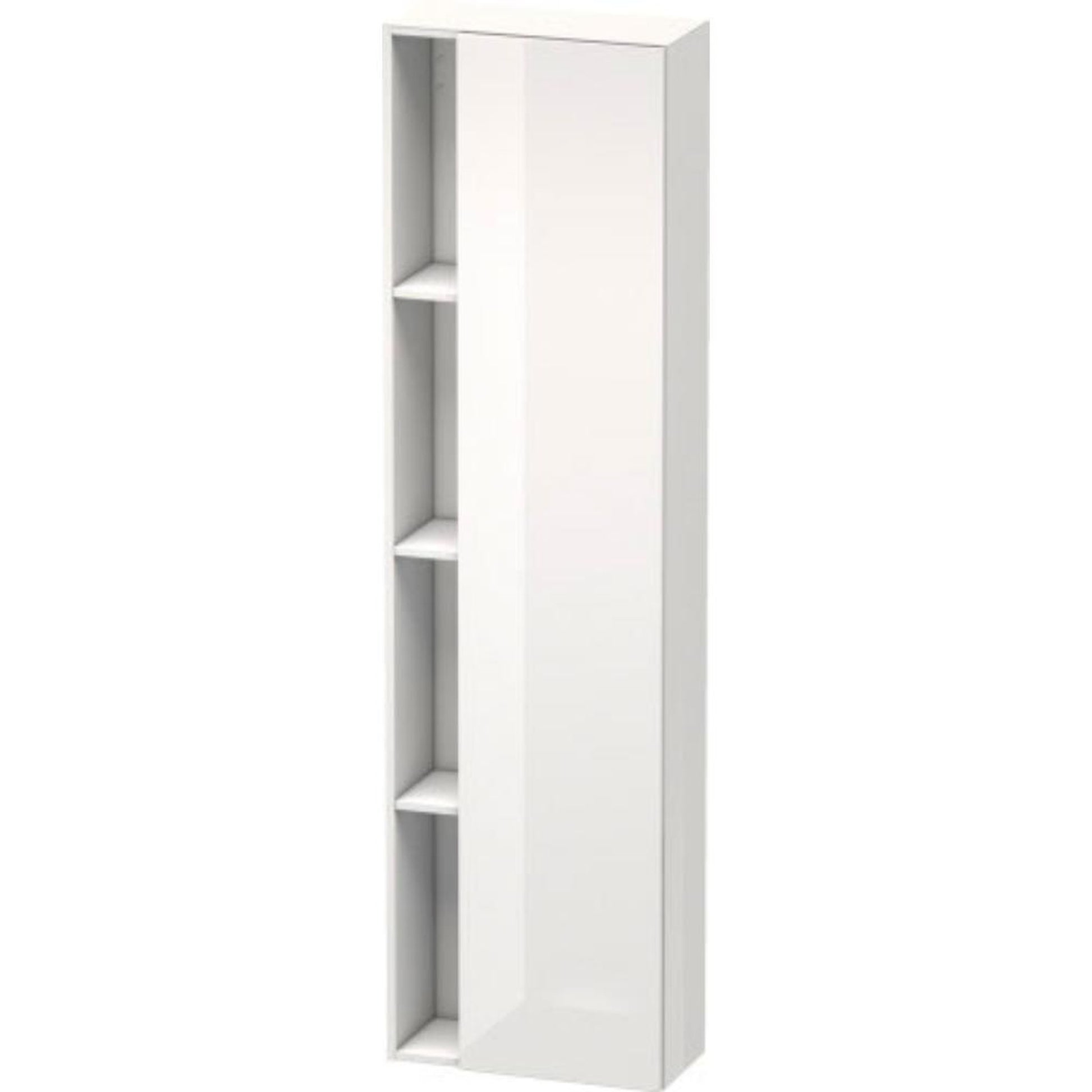 Duravit DuraStyle 20" x 71" x 9" Tall Cabinet With Right Hinge One Door in White High Gloss (DS1248R2222)