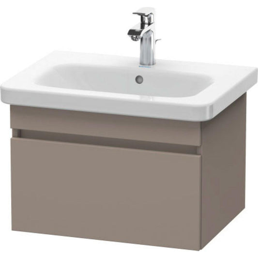 Duravit DuraStyle 23" x 16" x 18" One Drawer Wall-Mount Vanity Unit in Basalt (DS638004343)