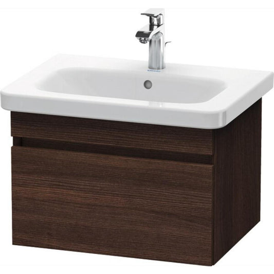 Duravit DuraStyle 23" x 16" x 18" One Drawer Wall-Mount Vanity Unit in Chestnut Dark (DS638005353)