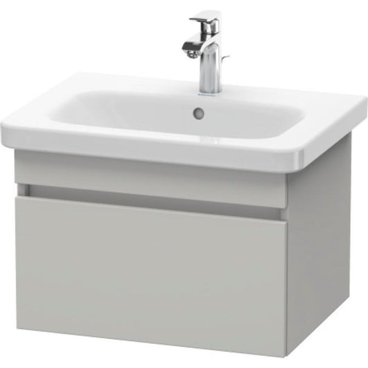 Duravit DuraStyle 23" x 16" x 18" One Drawer Wall-Mount Vanity Unit in Concrete Grey Matt (DS638000707)