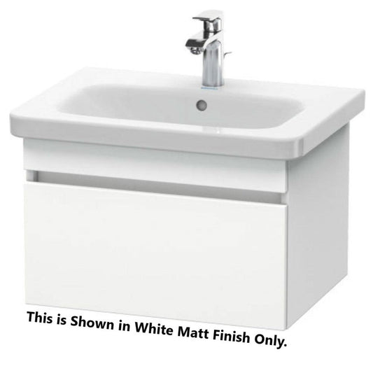 Duravit DuraStyle 23" x 16" x 18" One Drawer Wall-Mount Vanity Unit in Pine Terra and White (DS638005118)