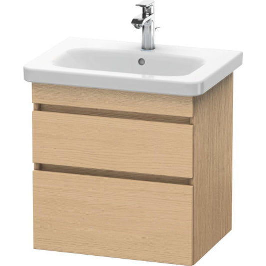 Duravit DuraStyle 23" x 24" x 18" Two Drawer Wall-Mount Vanity Unit in Natural Oak (DS648003030)