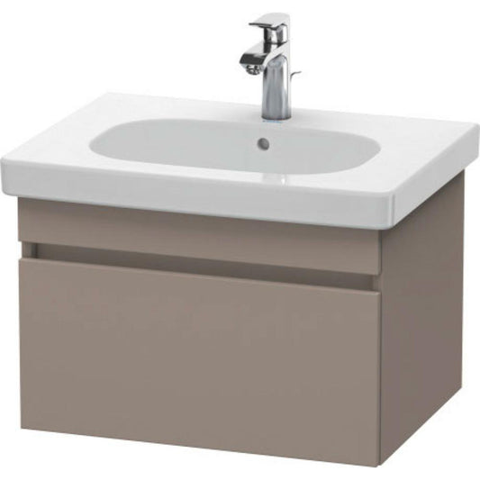 Duravit DuraStyle 24" x 16" x 18" One Drawer Wall-Mount Vanity Unit in Basalt (DS638304343)