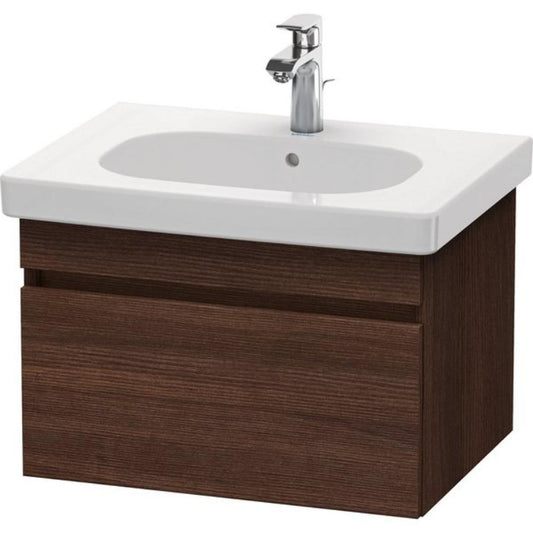 Duravit DuraStyle 24" x 16" x 18" One Drawer Wall-Mount Vanity Unit in Chestnut Dark (DS638305353)
