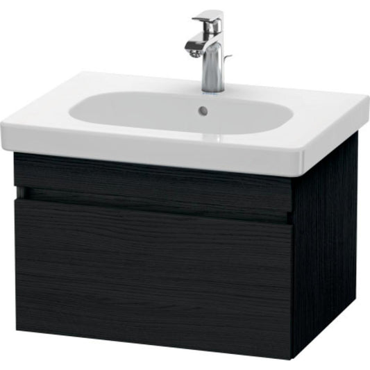 Duravit DuraStyle 24" x 16" x 18" One Drawer Wall-Mount Vanity Unit in Oak Black (DS638301616)