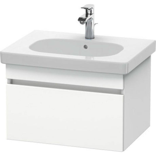 Duravit DuraStyle 24" x 16" x 18" One Drawer Wall-Mount Vanity Unit in White Matt (DS638301818)