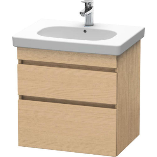 Duravit DuraStyle 24" x 24" x 18" Two Drawer Wall-Mount Vanity Unit in Natural Oak (DS648303030)