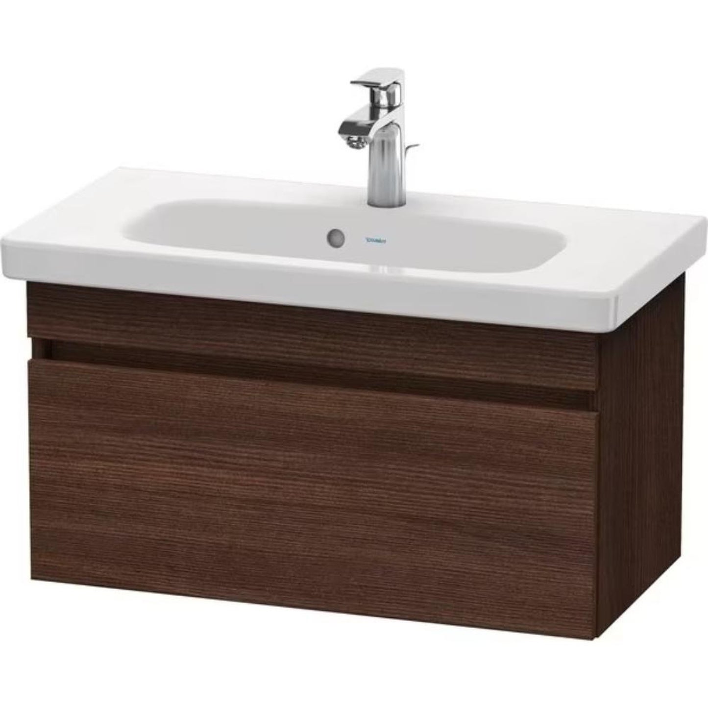 Duravit DuraStyle 29" x 16" x 14" One Drawer Wall-Mount Vanity Unit in Chestnut Dark (DS639905353)