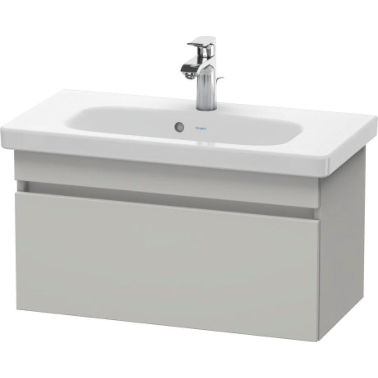 Duravit DuraStyle 29" x 16" x 14" One Drawer Wall-Mount Vanity Unit in Concrete Grey Matt (DS639900707)