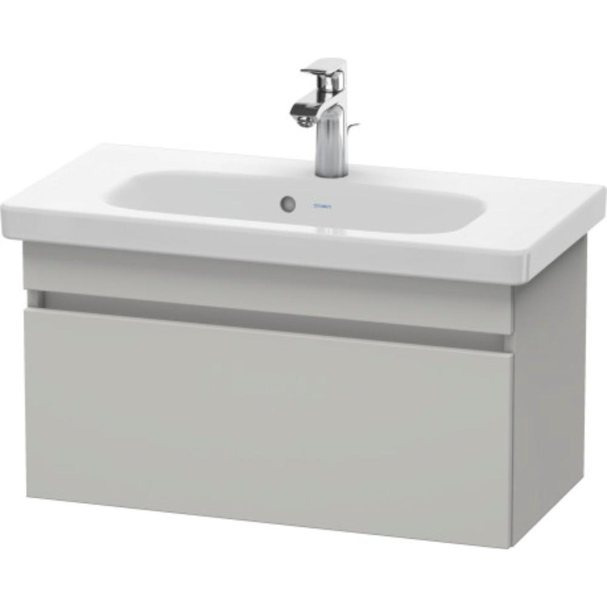 Duravit DuraStyle 29" x 16" x 14" One Drawer Wall-Mount Vanity Unit in Concrete Grey Matt (DS639900707)
