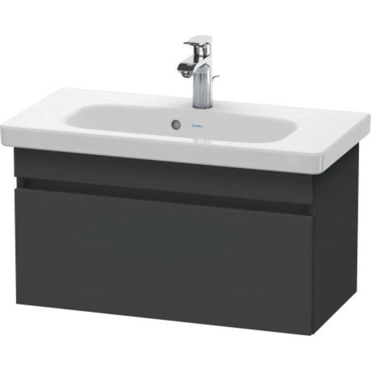 Duravit DuraStyle 29" x 16" x 14" One Drawer Wall-Mount Vanity Unit in Graphite (DS639904949)