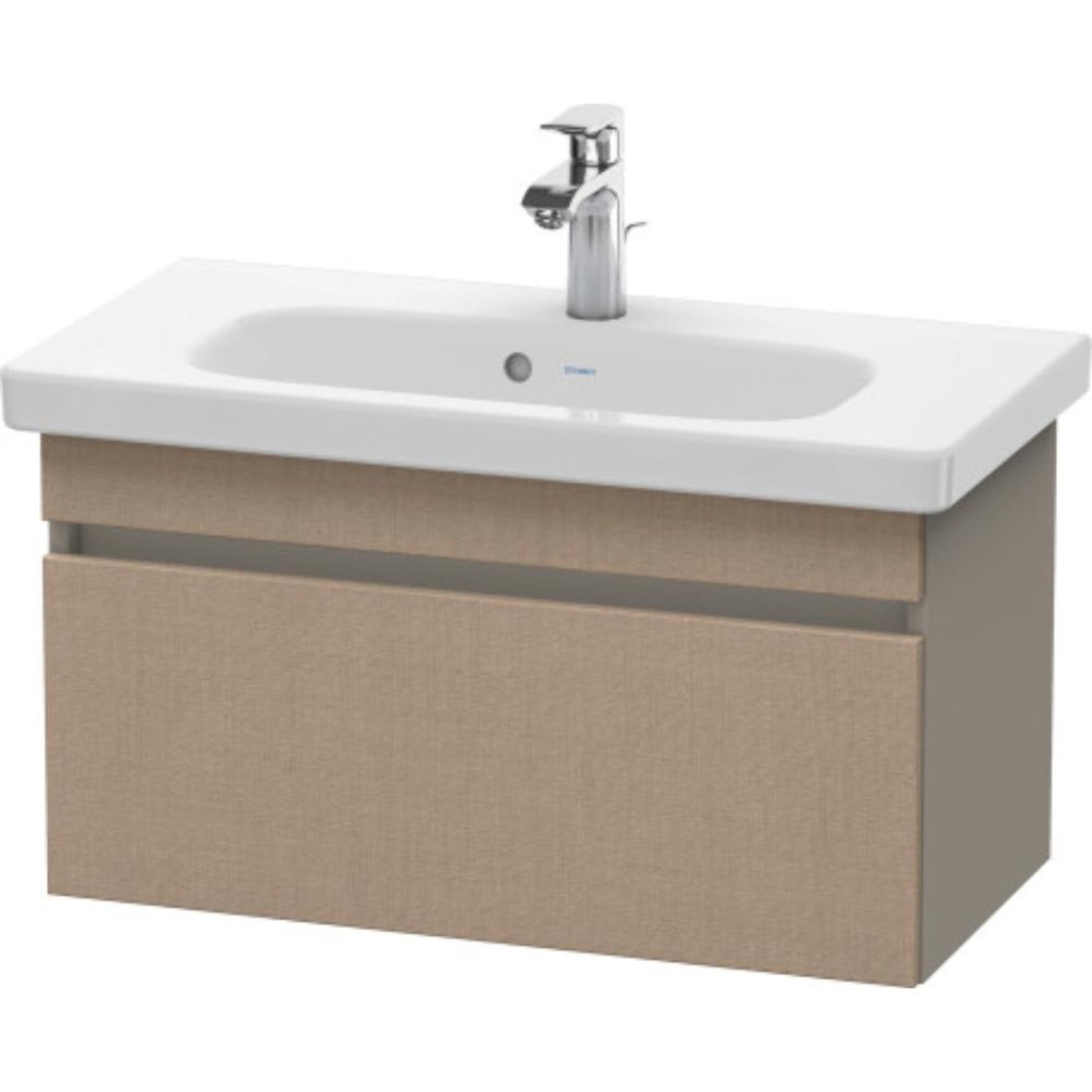 Duravit DuraStyle 29" x 16" x 14" One Drawer Wall-Mount Vanity Unit in Linen and Basalt (DS639907543)