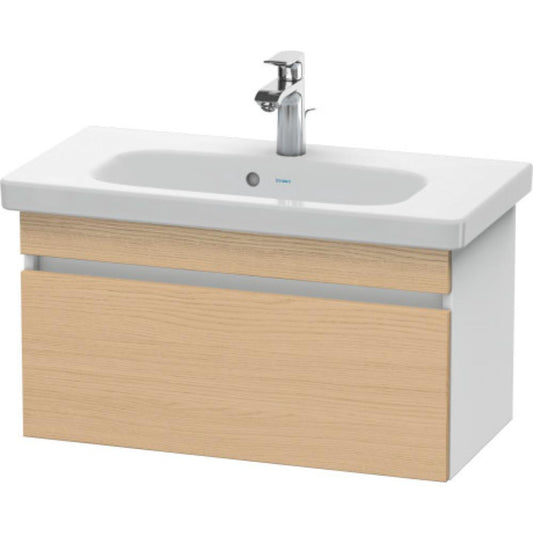 Duravit DuraStyle 29" x 16" x 14" One Drawer Wall-Mount Vanity Unit in Natural Oak and White (DS639903018)