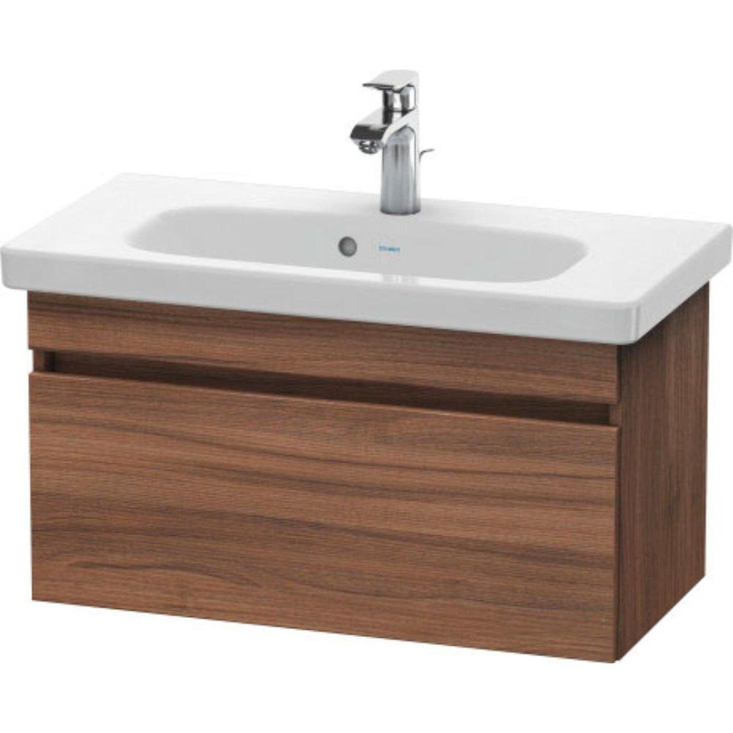 Duravit DuraStyle 29" x 16" x 14" One Drawer Wall-Mount Vanity Unit in Natural Walnut (DS639907979)