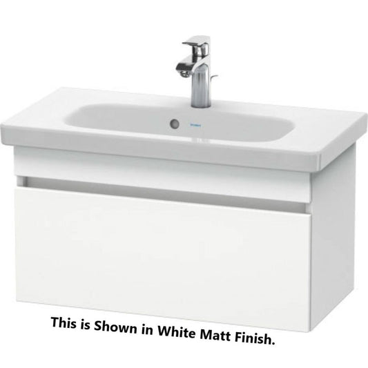 Duravit DuraStyle 29" x 16" x 14" One Drawer Wall-Mount Vanity Unit in Silver Pine and Basalt (DS639903143)