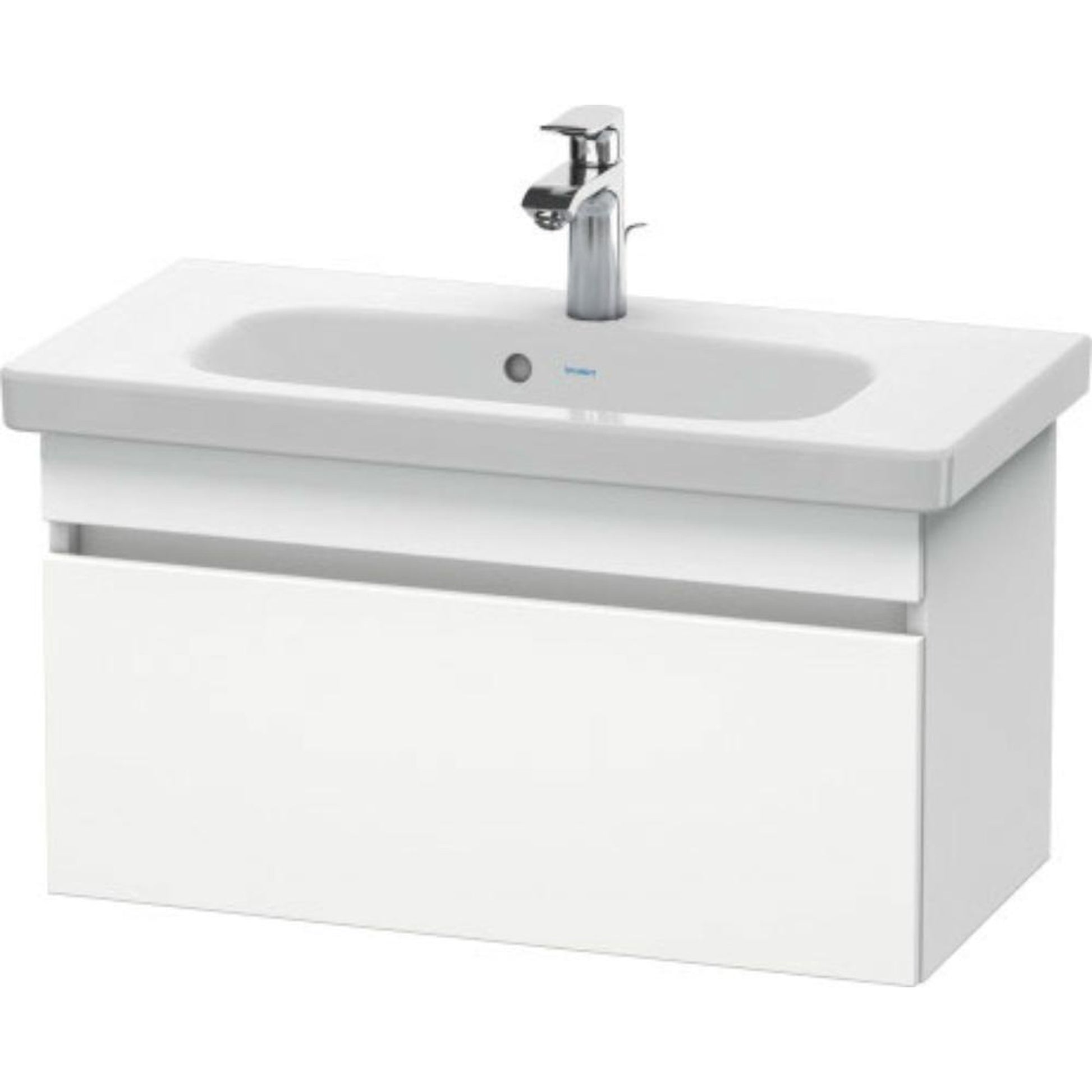 Duravit DuraStyle 29" x 16" x 14" One Drawer Wall-Mount Vanity Unit in White Matt (DS639901818)