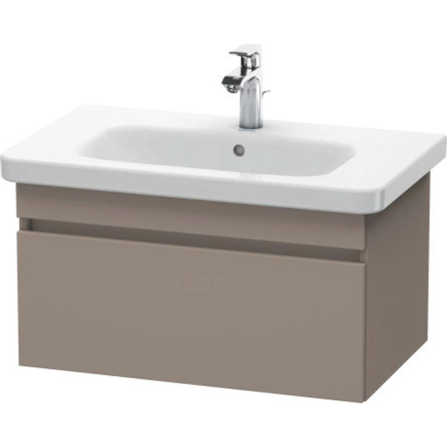 Duravit DuraStyle 29" x 16" x 18" One Drawer Wall-Mount Vanity Unit in Basalt (DS638104343)
