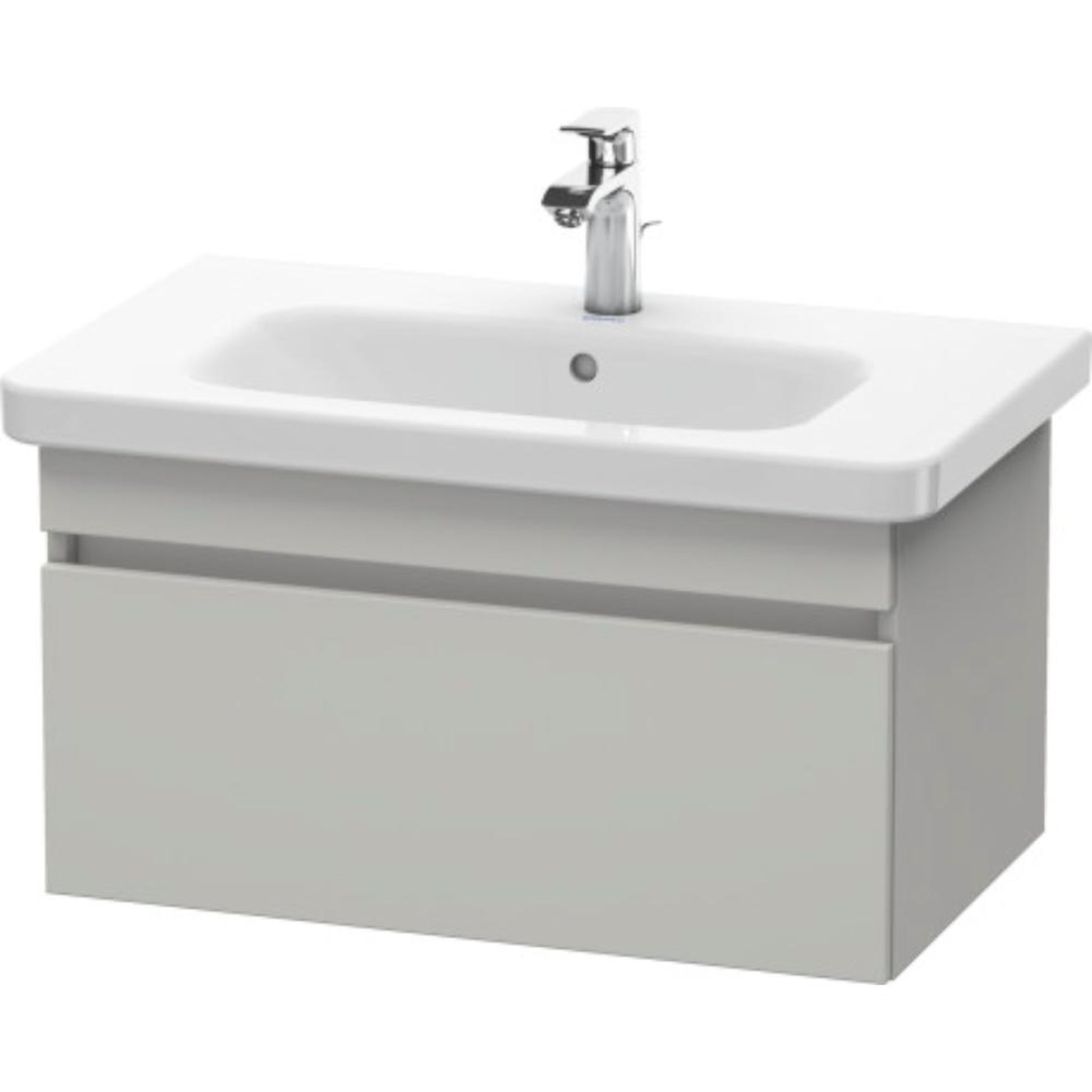 Duravit DuraStyle 29" x 16" x 18" One Drawer Wall-Mount Vanity Unit in Concrete Grey Matt (DS638100707)