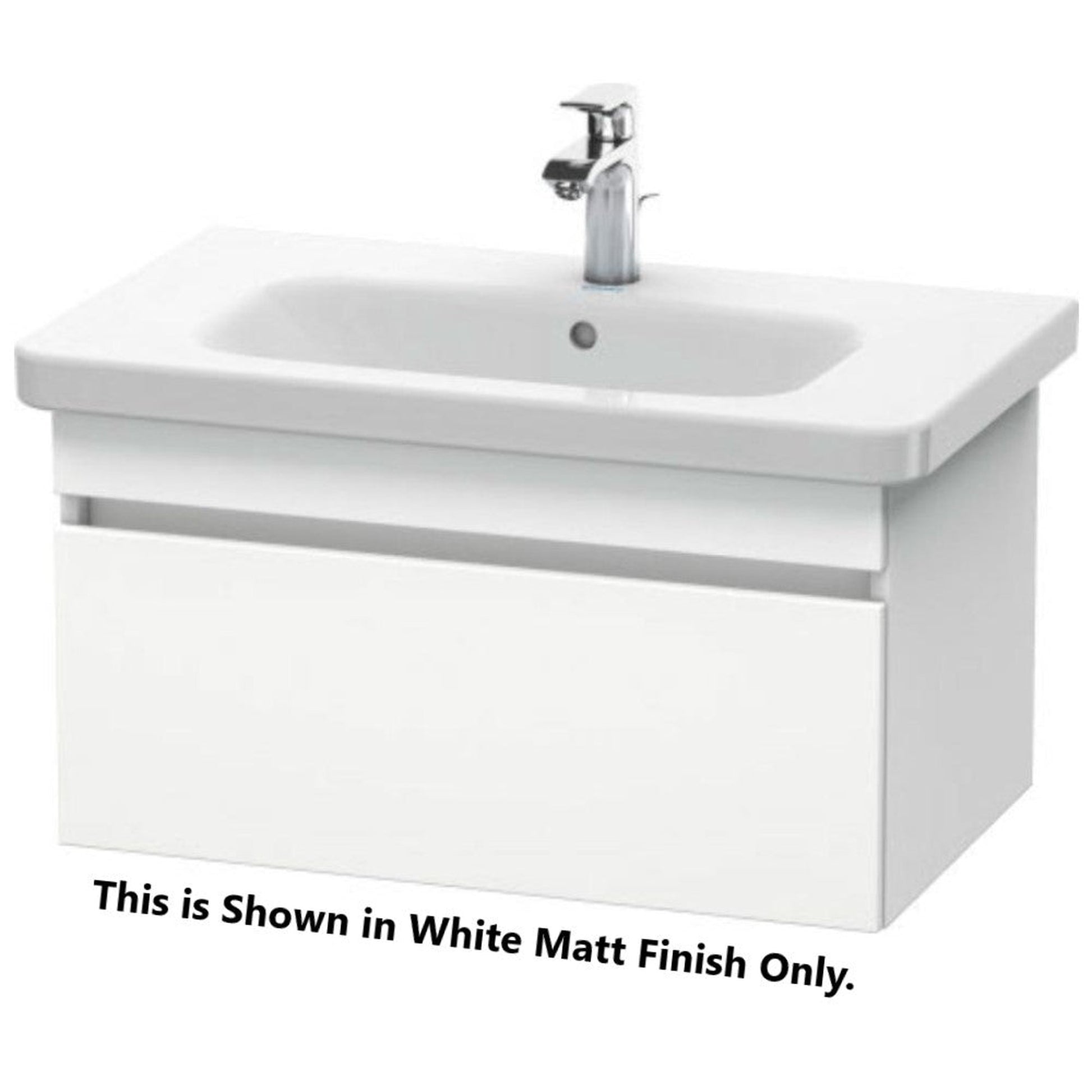 Duravit DuraStyle 29" x 16" x 18" One Drawer Wall-Mount Vanity Unit in European Oak and Basalt (DS638105243)