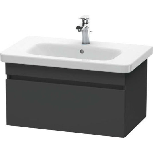 Duravit DuraStyle 29" x 16" x 18" One Drawer Wall-Mount Vanity Unit in Graphite (DS638104949)