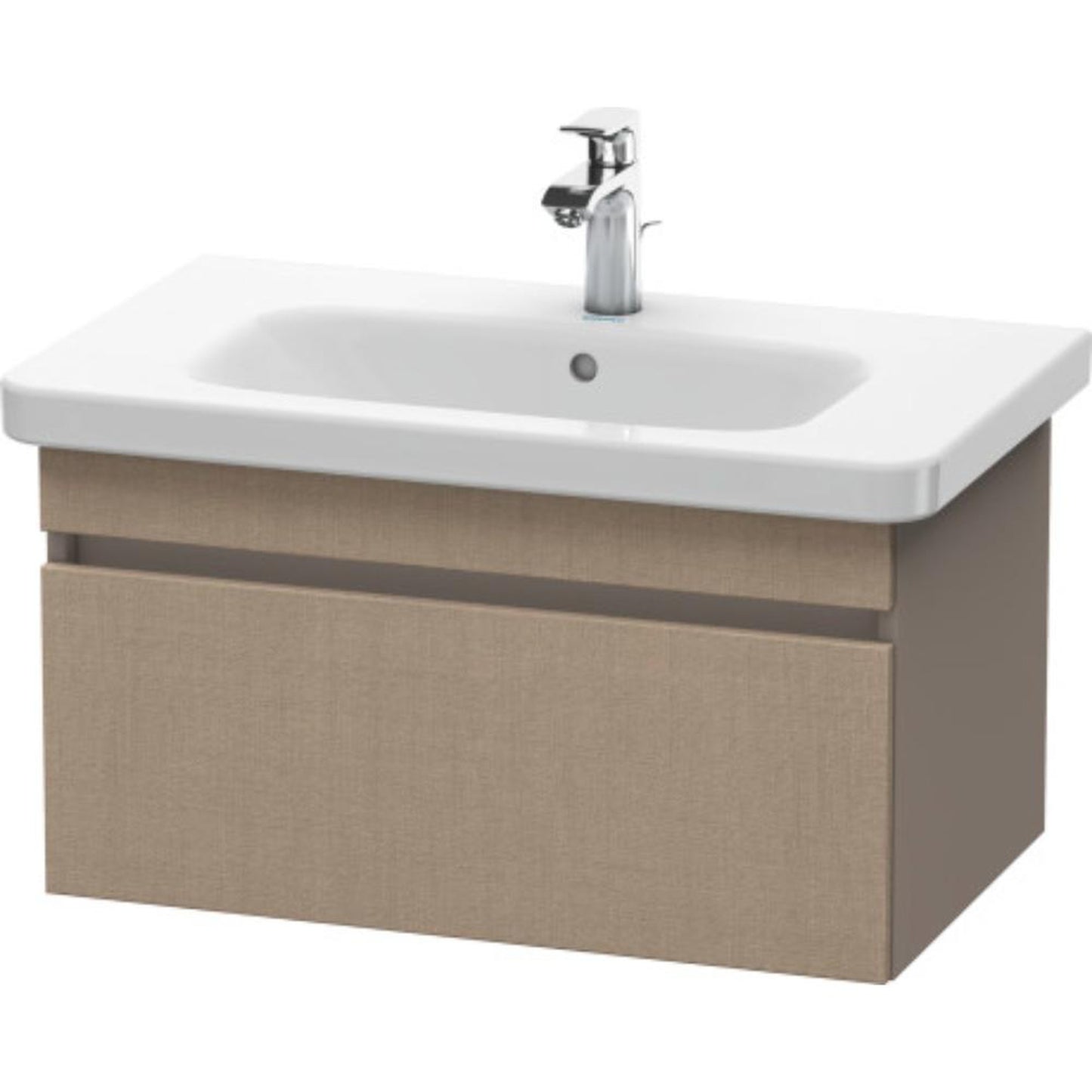 Duravit DuraStyle 29" x 16" x 18" One Drawer Wall-Mount Vanity Unit in Linen and Basalt (DS638107543)