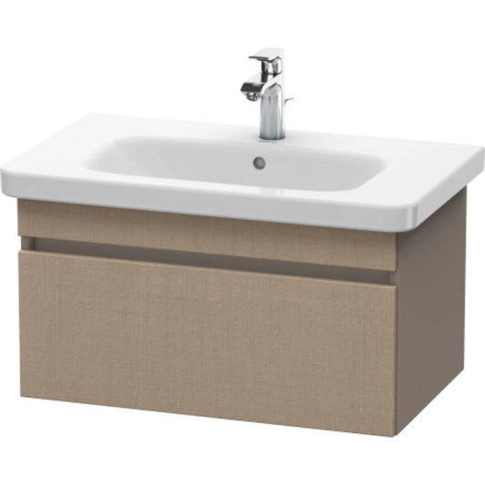 Duravit DuraStyle 29" x 16" x 18" One Drawer Wall-Mount Vanity Unit in Linen and Basalt (DS638107543)