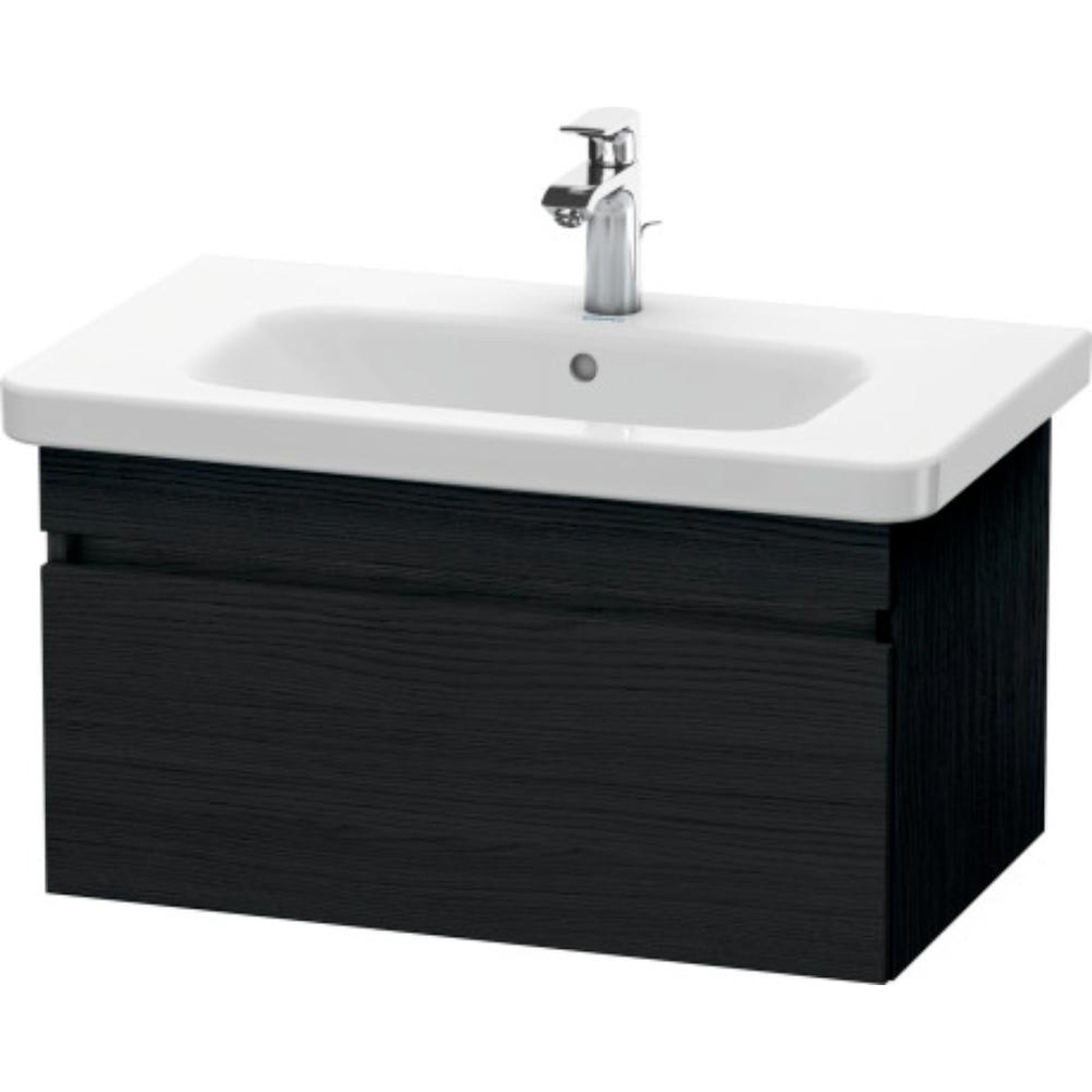 Duravit DuraStyle 29" x 16" x 18" One Drawer Wall-Mount Vanity Unit in Oak Black (DS638101616)