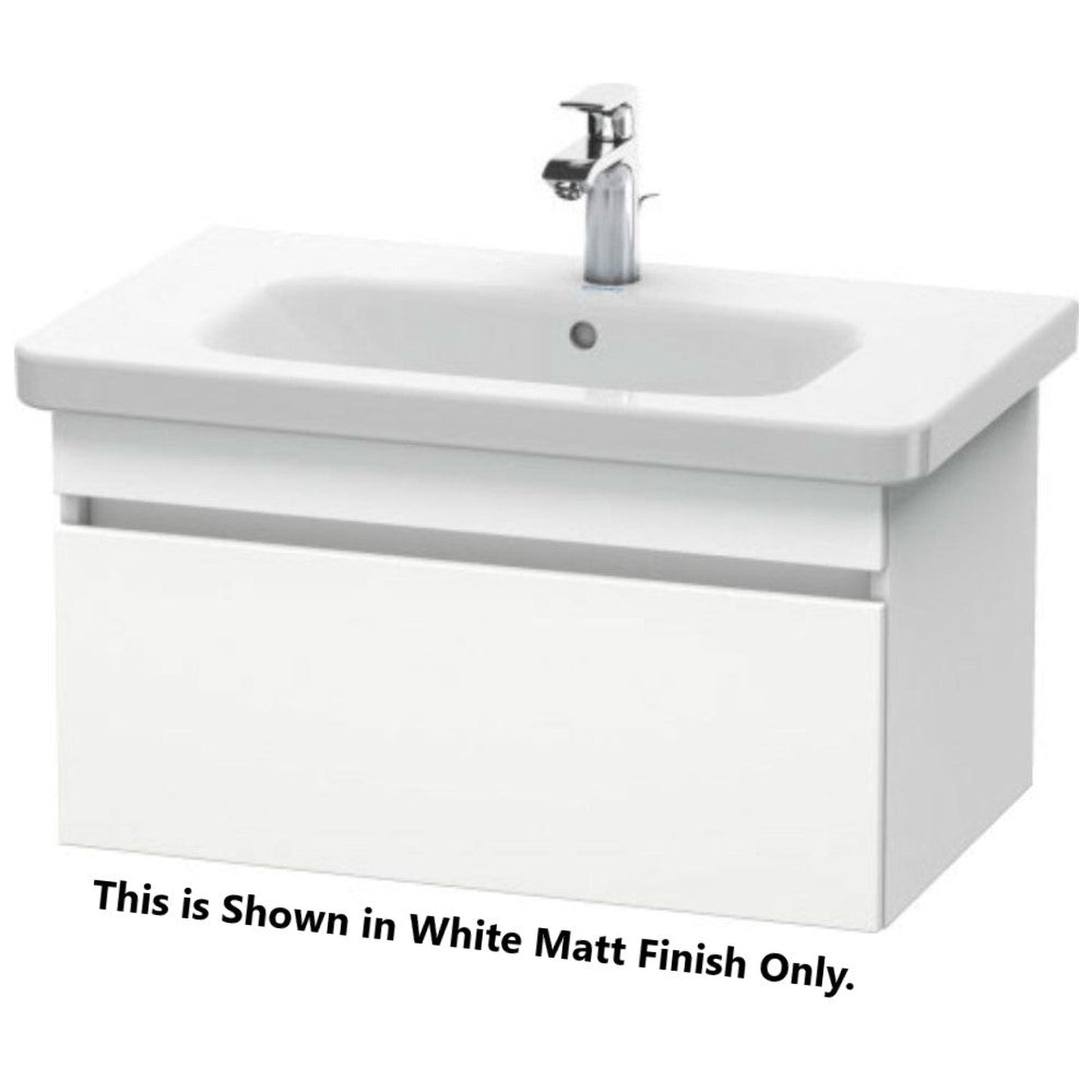 Duravit DuraStyle 29" x 16" x 18" One Drawer Wall-Mount Vanity Unit in Pine Terra and White (DS638105118)