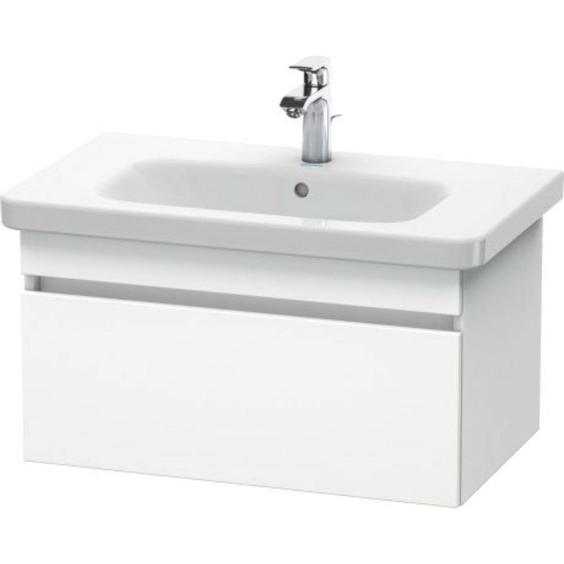 Duravit DuraStyle 29" x 16" x 18" One Drawer Wall-Mount Vanity Unit in White Matt (DS638101818)