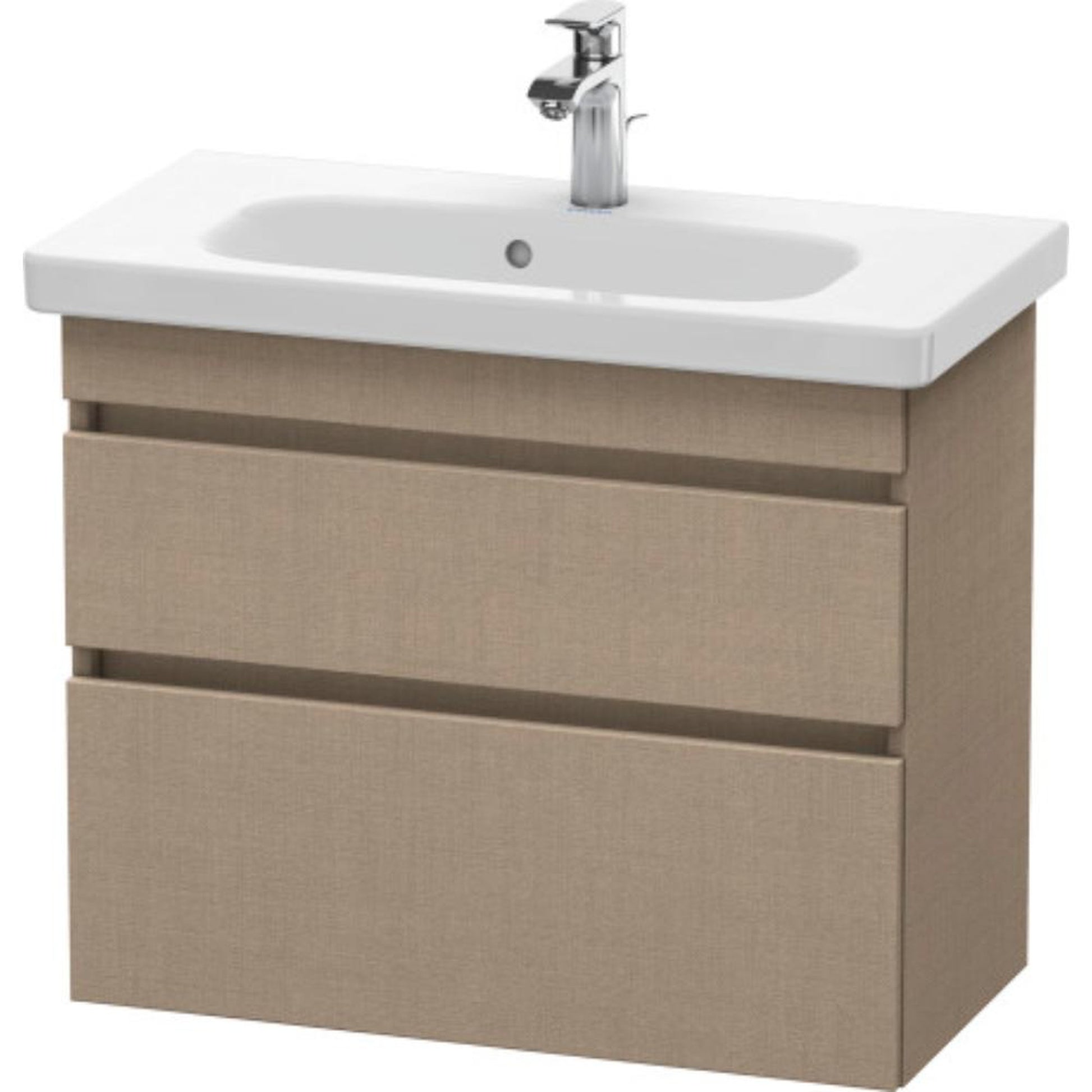 Duravit DuraStyle 29" x 24" x 14" Two Drawer Wall-Mount Vanity Unit in Linen (DS649907575)