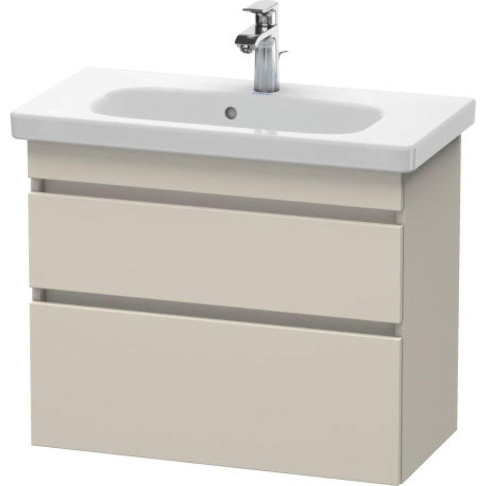 Duravit DuraStyle 29" x 24" x 14" Two Drawer Wall-Mount Vanity Unit in Taupe (DS649909191)