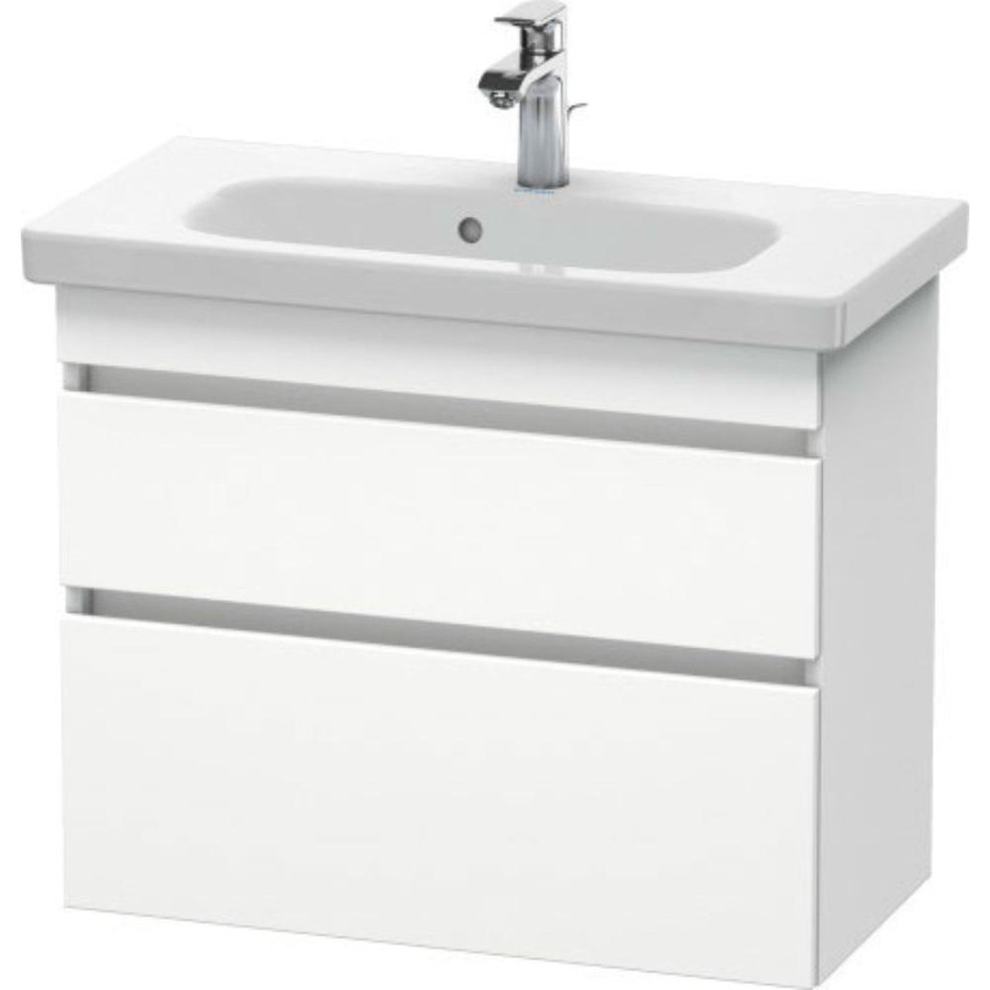 Duravit DuraStyle 29" x 24" x 14" Two Drawer Wall-Mount Vanity Unit in White Matt (DS649901818)