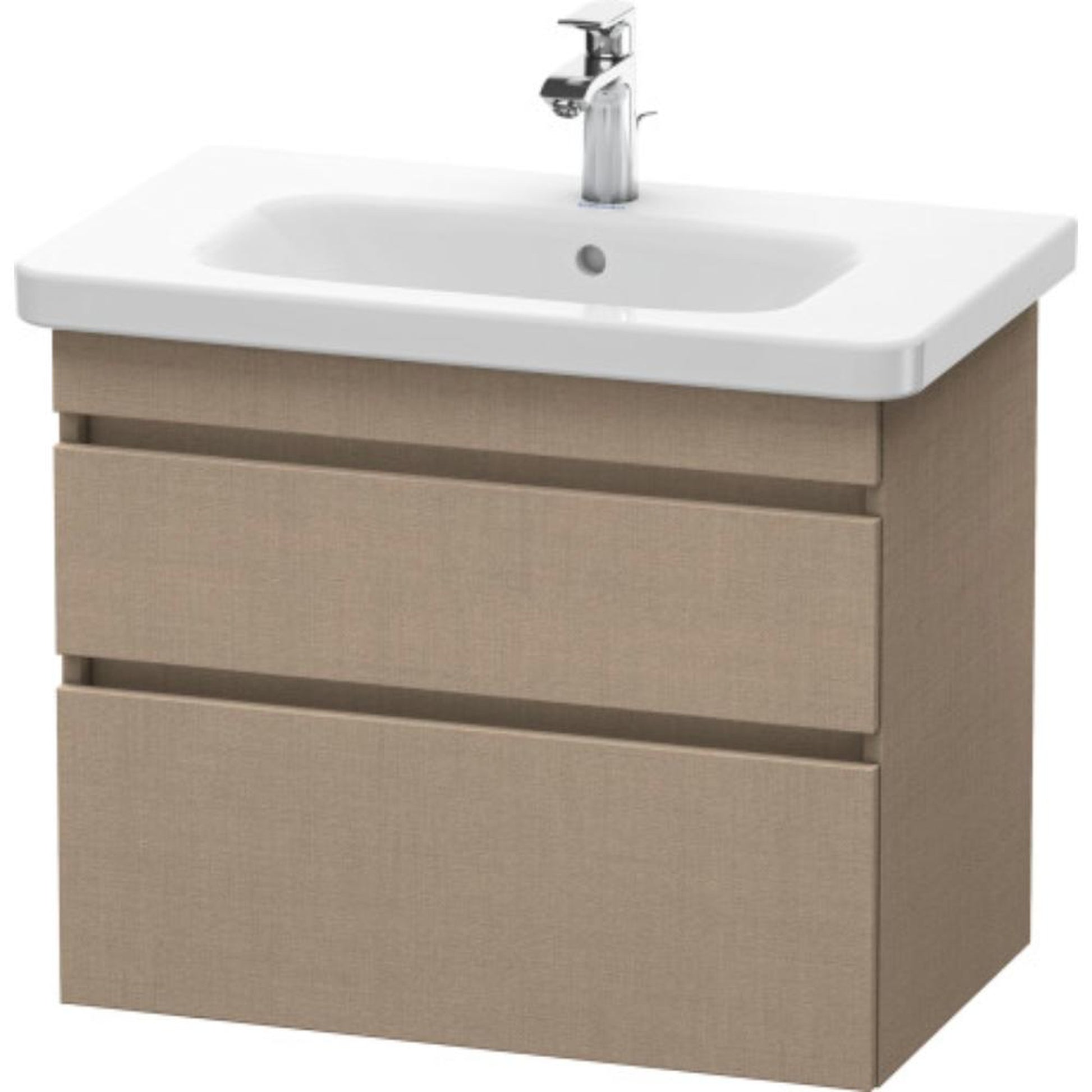 Duravit DuraStyle 29" x 24" x 18" Two Drawer Wall-Mount Vanity Unit in Linen (DS648107575)