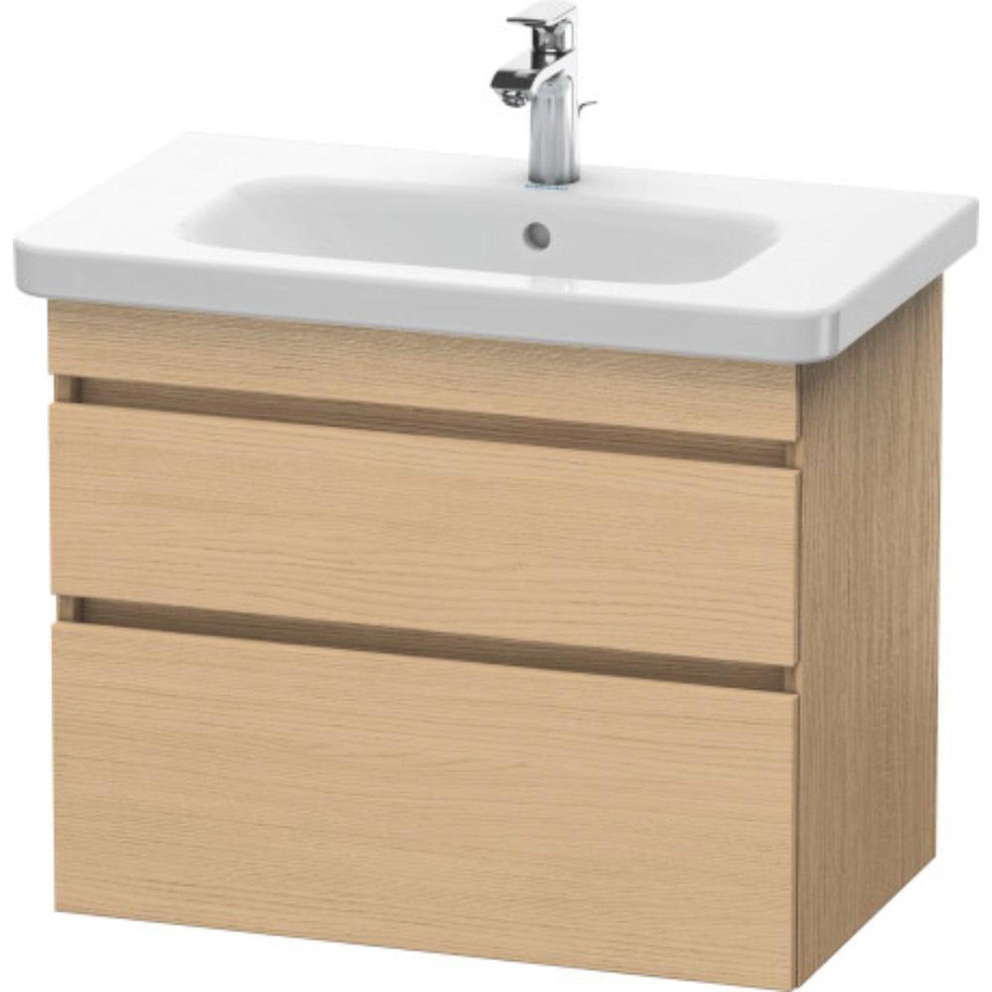 Duravit DuraStyle 29" x 24" x 18" Two Drawer Wall-Mount Vanity Unit in Natural Oak (DS648103030)