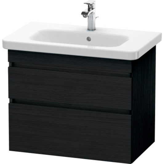Duravit DuraStyle 29" x 24" x 18" Two Drawer Wall-Mount Vanity Unit in Oak Black (DS648101616)
